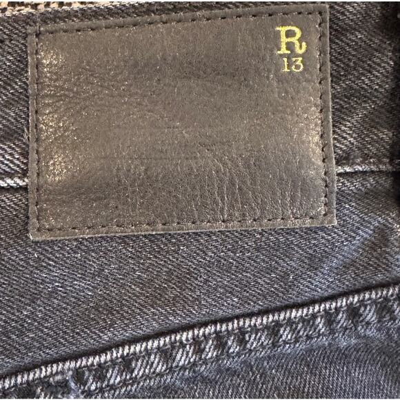 R13 Distressed Boyfriend Jeans Size 27 - Picture 8 of 11